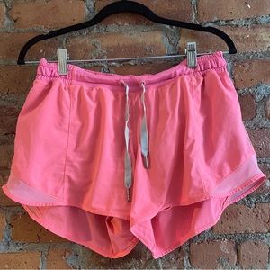 Lululemon running shorts neon pink size 10
